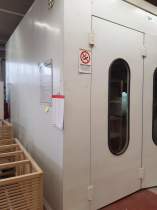 FB spray booth 4 x 4 x 2.9m + drying room 4 x 4 x 2.9m