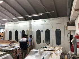 FB spray booth 4 x 4 x 2.9m + drying room 4 x 4 x 2.9m
